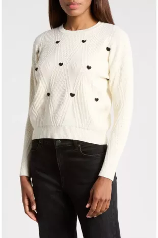 3D Heart Sweater