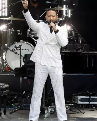 John Legend Obama Presidential Center Dedication Ceremony Suit