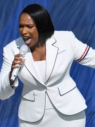 World Cup 2026 Jennifer Hudson White Blazer