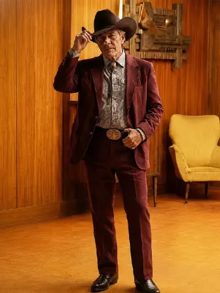 Digger 2026 Tom Cruise Burgundy Blazer