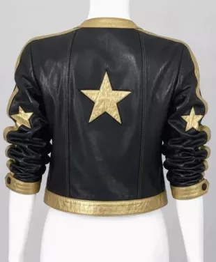 Vintage Golden Star Leather Jacket