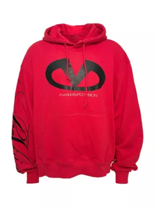 The Love Lab 2026 Orange V Neck Hoodie