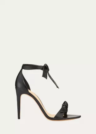 Clarita Crocodile Leather & Suede High Heel Sandals