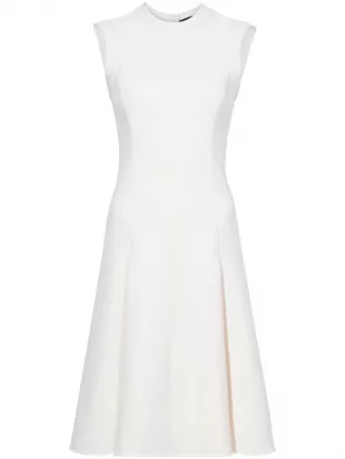 Kara Pleat-detail Dress
