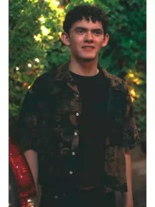 Heartstopper Forever 2026 Charlie Spring Black Printed Camp Shirt