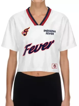 Indiana Fever Capsule Boxy White Cropped Jersey