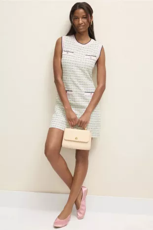 Tweed Knit Mini Dress