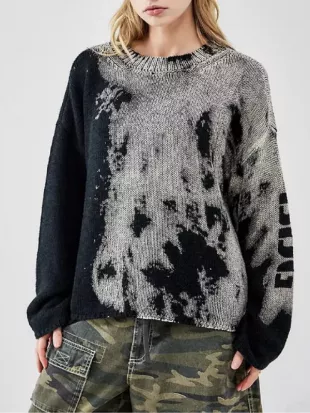 The Crow Girl S02 Clara Rugaard Washed Knit Sweater