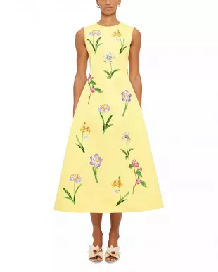 Cleo Midi Dress in Sorbet
