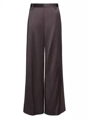 Taite Satin Wide-Leg Pants