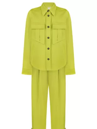 Solo Traveling with Tracee Ellis Ross Tracee Ellis Ross Yellow Shirt & Pants Set