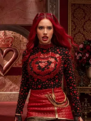 Descendants Wicked Wonderland Kylie Cantrall Heart Printed Top