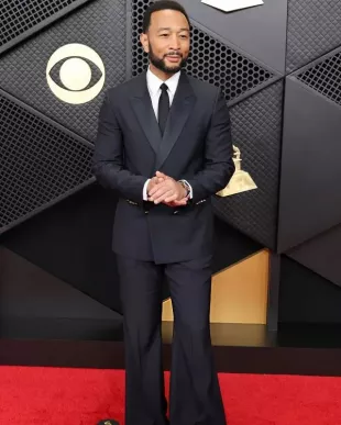 John Legend 68th GRAMMY Awards Double Breasted Suit