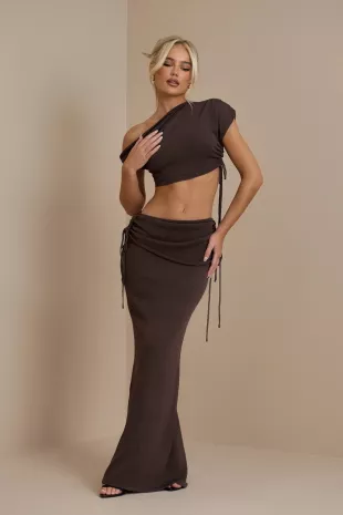Yris Knit Co Ord Chocolate