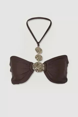 Halterneck Hardware Bikini Top