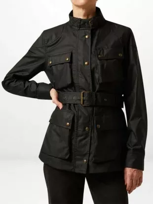 Ride or Die S01 Hannah Waddingham Black Cotton Jacket
