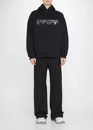 Slime Logo Wide-Fit Hoodie