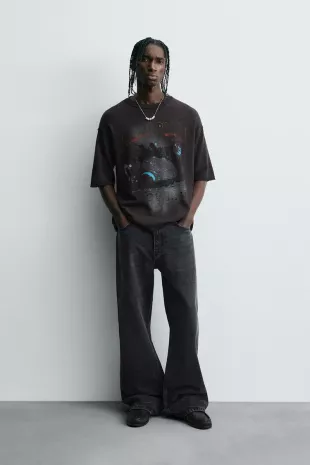 Washed Printed Shirt