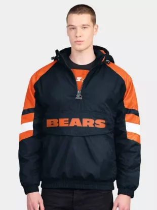 Chicago Bears Starter Style Pullover Jacket