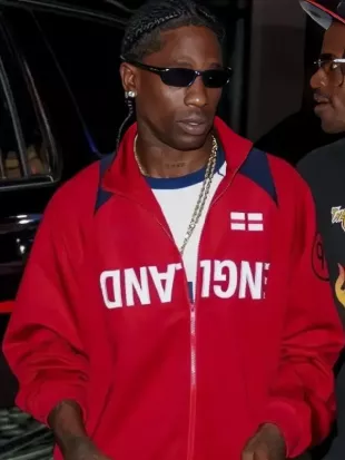 Travis Scott England Total 90 Red Jacket
