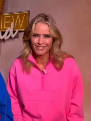 The View Alyssa Farah Pink Pullover Hoodie