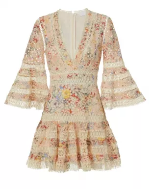 Lovelorn Floral Flutter Dress