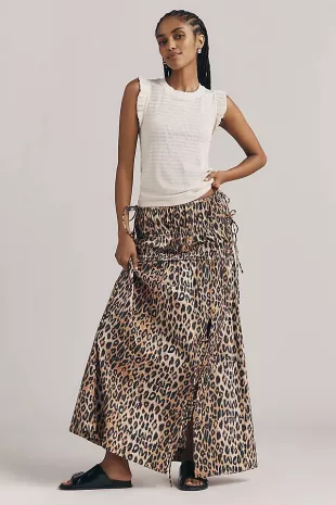 Ruffled Crew-Neck Tank