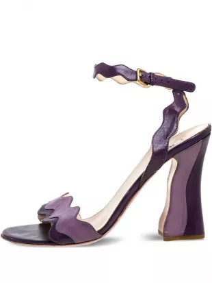 Scalloped Platform Sandals