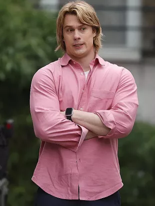 Masters of the Universe 2026 Nicholas Galitzine Pink Shirt