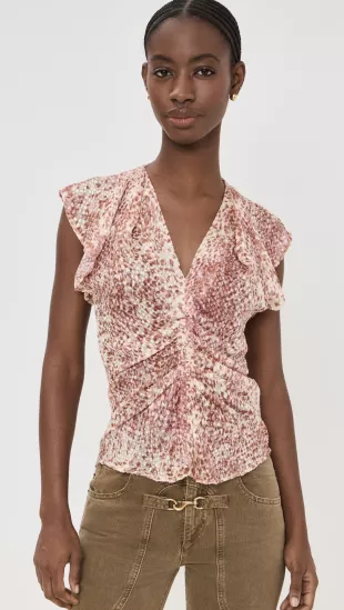 Lonea Velvet Blouse
