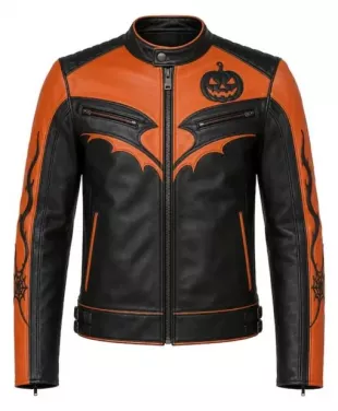 Jack-O-Lantern Motorcycle Jacket