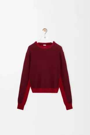 Sweater in Cotton and Wool