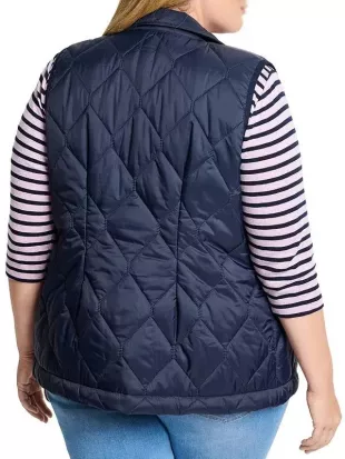 Ride or Die S01 Debbie Blue Quilted Vest