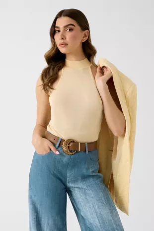 Halter-neck Top in Yellow
