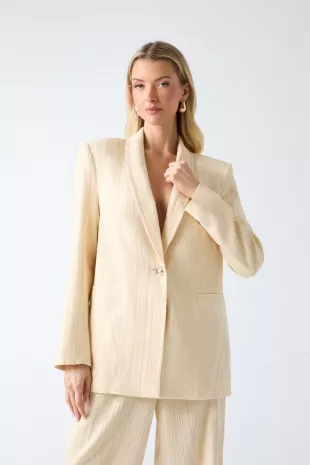 Single-breasted Blazer in Yellow
