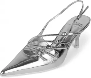 Lash-2 Mules in Silver
