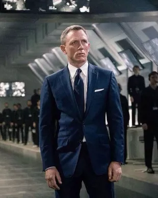 James Bond No Time To Die Navy Suit