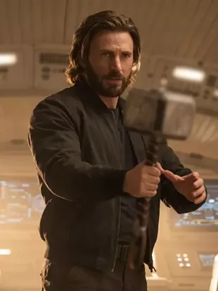 Avengers Doomsday Chris Evans Black Bomber Jacket