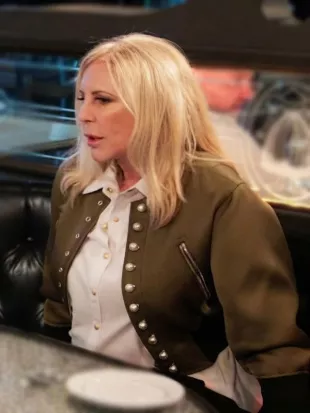 RHOC S20 Vicki Gunvalson Green Military Style Jacket