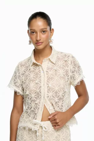Solenne Top in Cream
