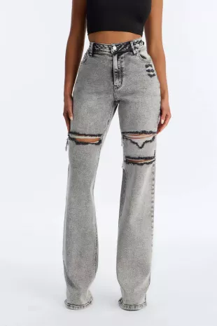 Tall Remi Ripped Stretch Baggy Jeans