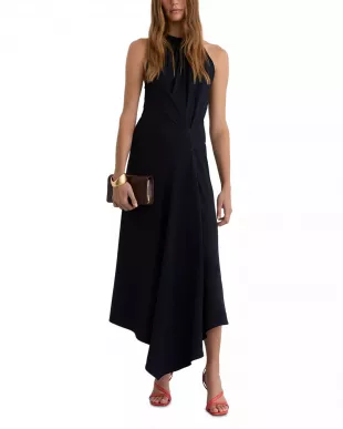 Maeve Drape Detail Occasion Midi Dress