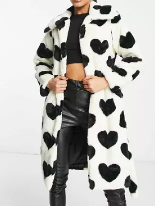 Secret Lives of Gypsy Wives Ruby-Anne Temple Hearts Print Coat