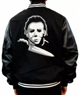 Michael Myers Black Varsity Jacket