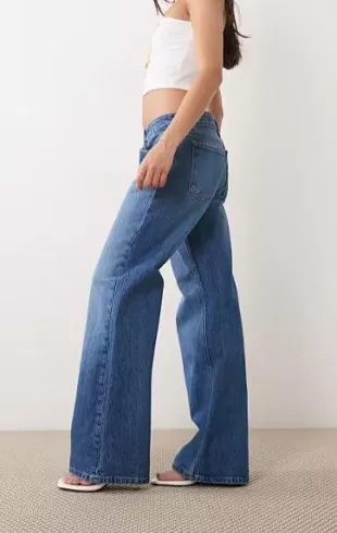 Good Waist Low Rise Loose Jeans