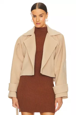 Short Coat in Beige