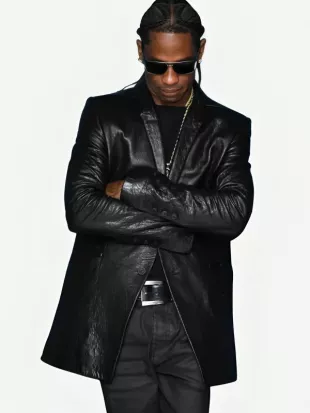 The Tonight Show 2026 Travis Scott Black Coat