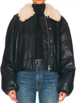 Ransom Canyon S02 Heidi Grace Black Leather Jacket
