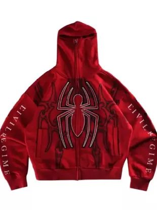 Spider-Man Web Rose Hoodie
