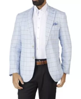 Textured Windowpane Sportcoat